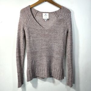 Aerie V Neck Sweater Mohair Wool Women S Open Knit Comfy Soft Lightweight layer